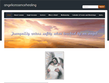 Tablet Screenshot of angelicessencehealing.com